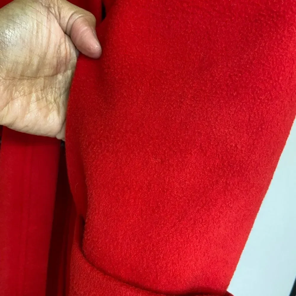 Vintage 70s Rosewin red peacoat size S/M
